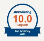 Avvo Rating 10.0 Superb Top Attorney Wills